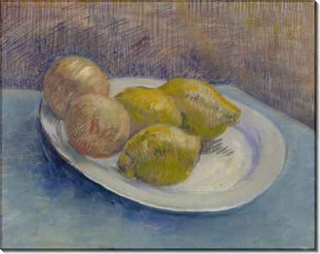 Натюрморт с лимонами на тарелке (Still Life with Lemons on a Plate), 1887 - Гог, Винсент ван