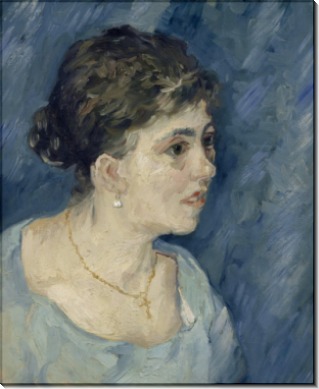 Портрет женщины в голубом (Portrait of a Woman in Blue), 1885 - Гог, Винсент ван