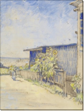 Сарай с подсолнухами (Shed with Sunflowers), 1887 - Гог, Винсент ван