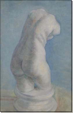 Гипсовый женский торс. Вид сзади (Plaster-Torso (female) in Back View), 1886 01 - Гог, Винсент ван