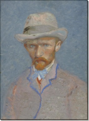 Автопортрет в серой шляпе (Self Portrait with Grey Felt Hat), 1887 - Гог, Винсент ван