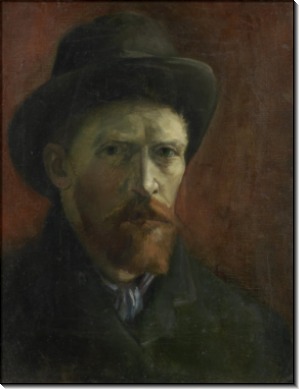 Автопортрет в темной фетровой  шляпе (Self Portrait with Dark Felt Hat), 1886 - Гог, Винсент ван