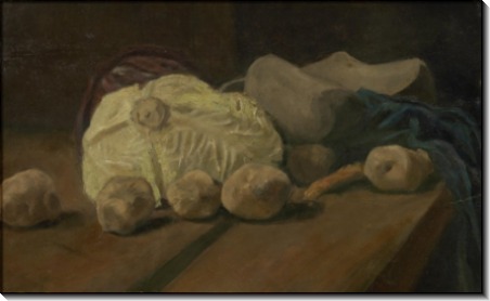 Натюрморт с капустой и деревянными башмаками (Still Life with Cabbage and Clogs, 1881 - Гог, Винсент ван