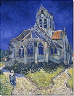 Церковь в Овере (Church at Auvers (aka The Church at Auvers), 1890 - Гог, Винсент ван