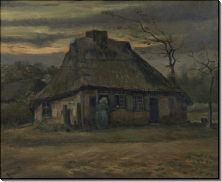 Соломенная хижина в сумерках (Straw Hut at Dusk), 1885 - Гог, Винсент ван
