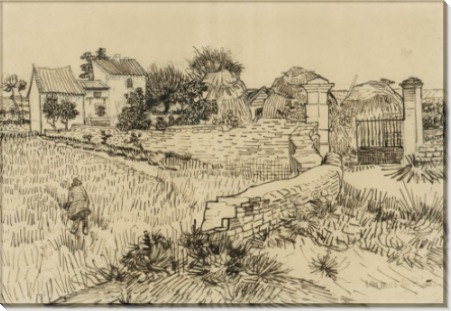 Ферма в Провансе (эскиз) (Farmhouse in Provence (sketch), 1888 - Гог, Винсент ван