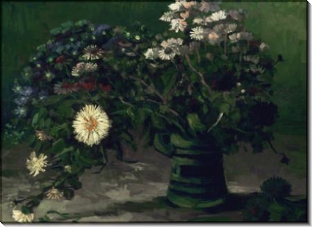 Натюрморт с букетом ромашек (Still Life with a Bouquet of Daisies), 1884-85 - Гог, Винсент ван