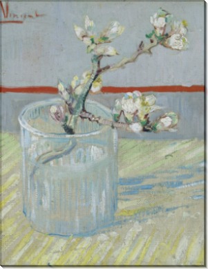Цветущая ветка миндаля в стакане (Blossoming Almond Branch in a Glass), 1888 - Гог, Винсент ван