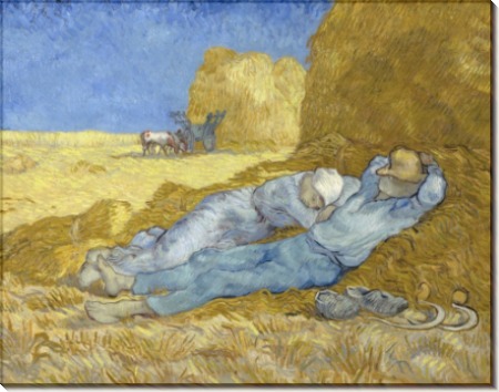 Отдых после работы (по мотивам Милле) (Resting after Work (after Millet), 1889 - Гог, Винсент ван