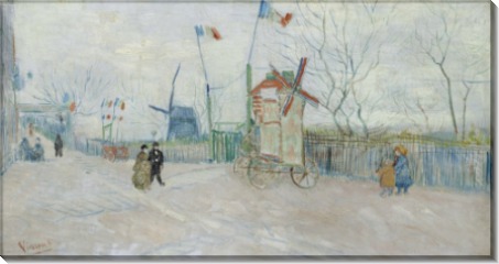 Уличная сцена в Монмартре (The Allotments at Montmartre), 1887 - Гог, Винсент ван