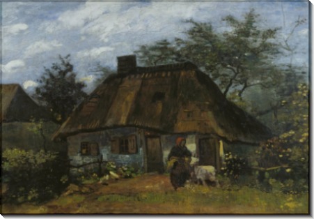 Хижина и женщина с козой (Cottage and Woman with Goat), 1885 - Гог, Винсент ван