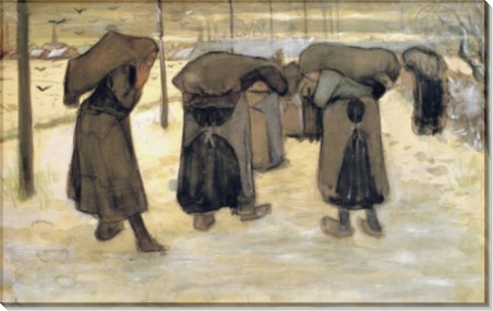 Жены шахтеров с мешками угля (Miners' Wives Carrying Sacks of Coal), 1882 - Гог, Винсент ван