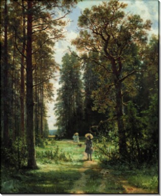 Дорожка в лесу, 1880 - Шишкин, Иван Иванович