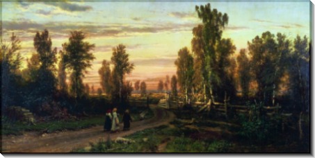 Вечер, 1871 - Шишкин, Иван Иванович