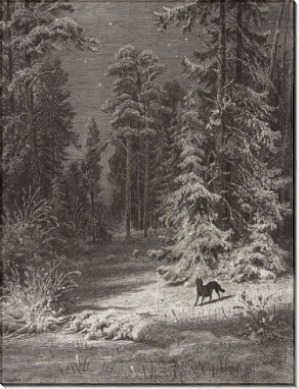 Зимняя ночь, 1876 - Шишкин, Иван Иванович