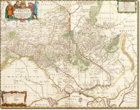 Карта Украины 1681