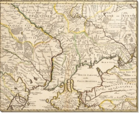 Карта Украины 1745