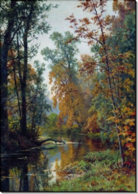 Осенний пейзаж. Парк в Павловске, 1888 - Шишкин, Иван Иванович