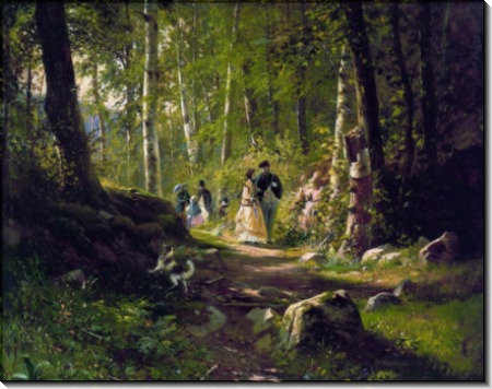 Прогулка в лесу, 1869 - Шишкин, Иван Иванович