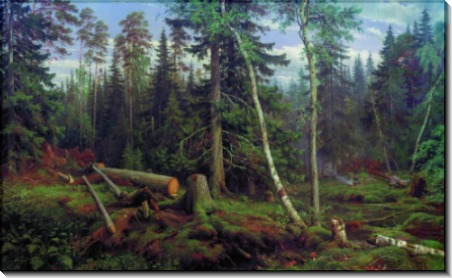 Рубка леса, 1867 - Шишкин, Иван Иванович