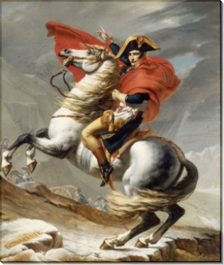 Наполеон на перевале Сен-Бернар - Давид, Жак-Луи