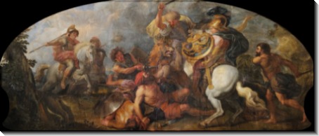 Александр Великий в охоте на львов - Лафосс, Шарль де