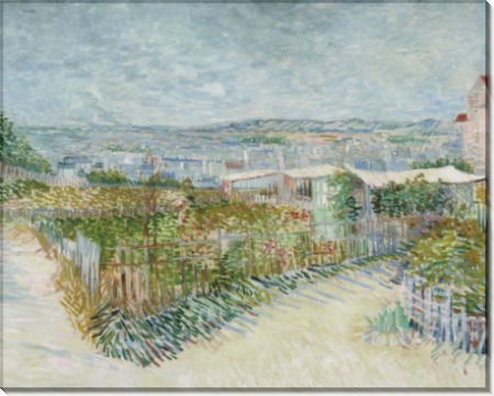 Вид на Монмартр со стороны Мулен де ла Галетт - Гог, Винсент ван
