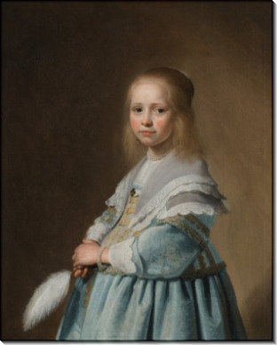 Портрет девочки в голубом - Верспронк, Ян Корнелис