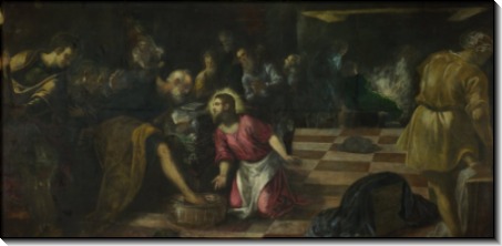 Христос омывает ноги своим ученикам - Тинторетто (Якопо Робусти) 
