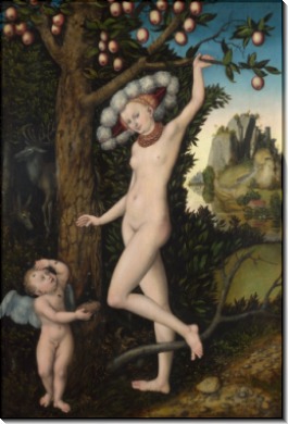 Венера и Амур - Кранах, Лукас Старший