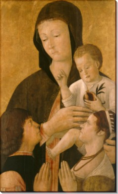 Мадонна с Младенцем и донаторами - Беллини, Джентиле