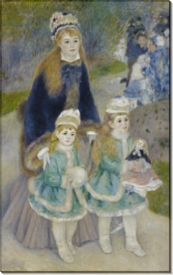 Мать с детьми на прогулке - Ренуар, Пьер Огюст