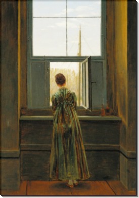 Женщина у окна - Фридрих, Каспар Давид