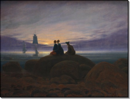 Восход луны над морем - Фридрих, Каспар Давид