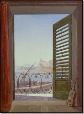 Балкон с видом на Неаполитанский залив - Карус, Карл Густав