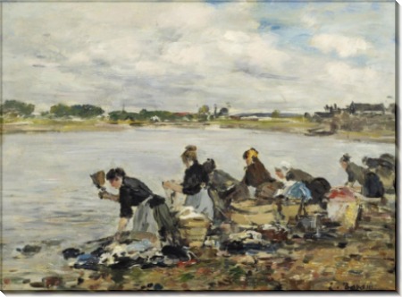 Прачки на берегу реки Тук, 1888-95 - Буден, Эжен