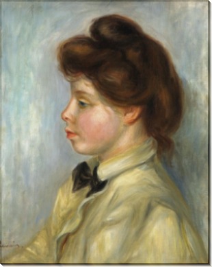 Молодая женщина с черным галстуком, 1897-98 - Ренуар, Пьер Огюст