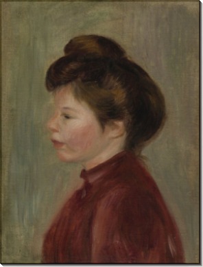 Портрет женщины в профиль, 1900 - Ренуар, Пьер Огюст