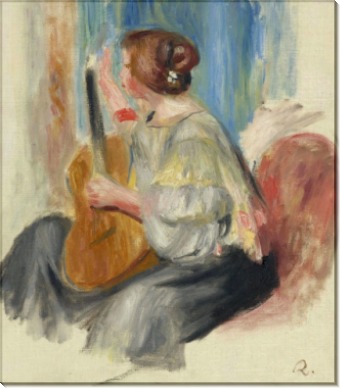Женщина с гитарой, 1895-97 - Ренуар, Пьер Огюст
