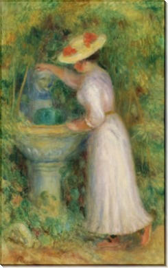 Девушка у фонтана, 1885 - Ренуар, Пьер Огюст