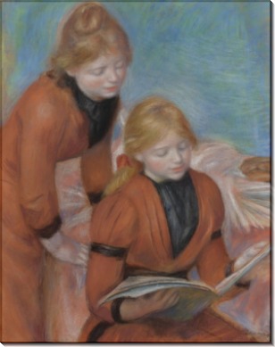 Чтение, 1889 - Ренуар, Пьер Огюст
