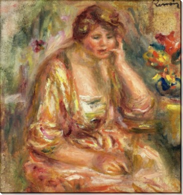 Андре в розовом платье, 1917 - Ренуар, Пьер Огюст