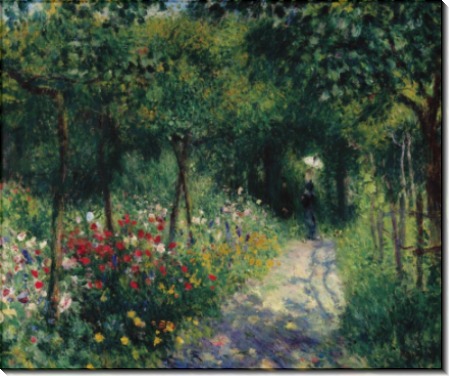 Женщина в саду, 1873 - Ренуар, Пьер Огюст
