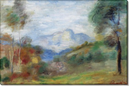 Пейзаж на окраине Кань-Сюр-Мер, 1905 - Ренуар, Пьер Огюст