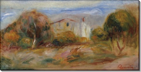 Пейзаж с домами, 1910-14 - Ренуар, Пьер Огюст