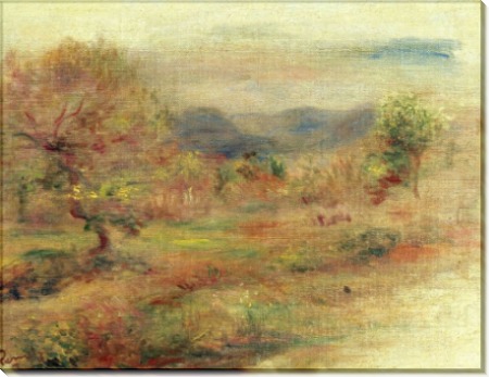 Пейзаж в красных тонах, 1900-10 - Ренуар, Пьер Огюст