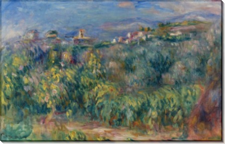 Прованский пейзаж, Кань-Сюр-Мер, 1910 - Ренуар, Пьер Огюст