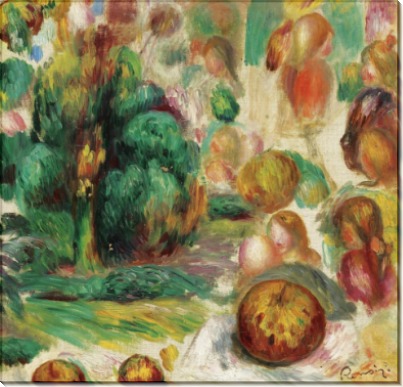 Головы, деревья и фрукты (эскиз), 1892 - Ренуар, Пьер Огюст