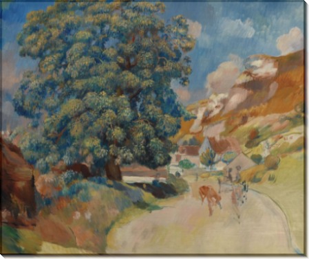 Большое дерево у дороги, 1886 - Ренуар, Пьер Огюст