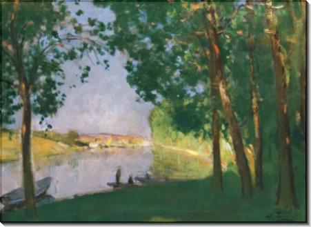 Речной берег, Море-сюр-Луэн, 1910 - Монтезен, Пьер-Эжен